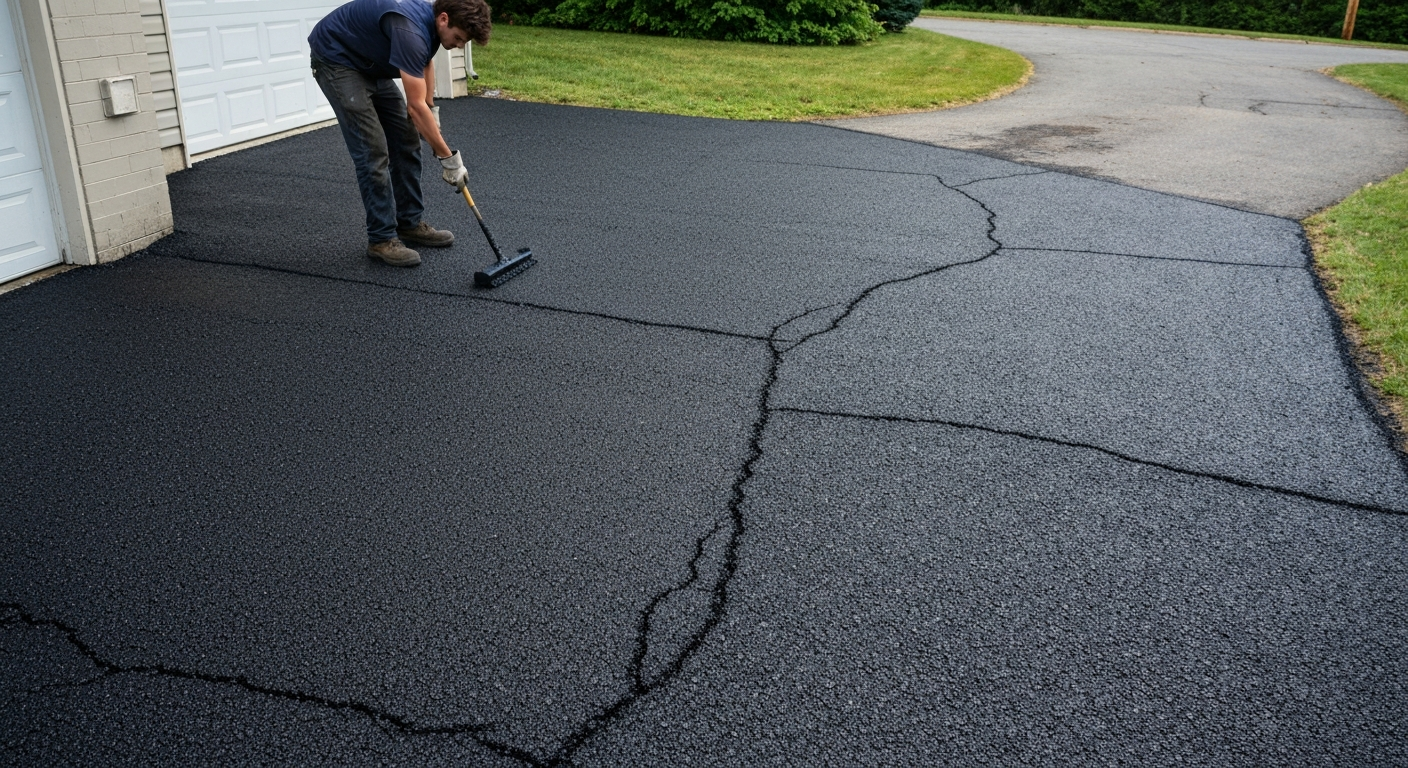 Asphalt seal coating