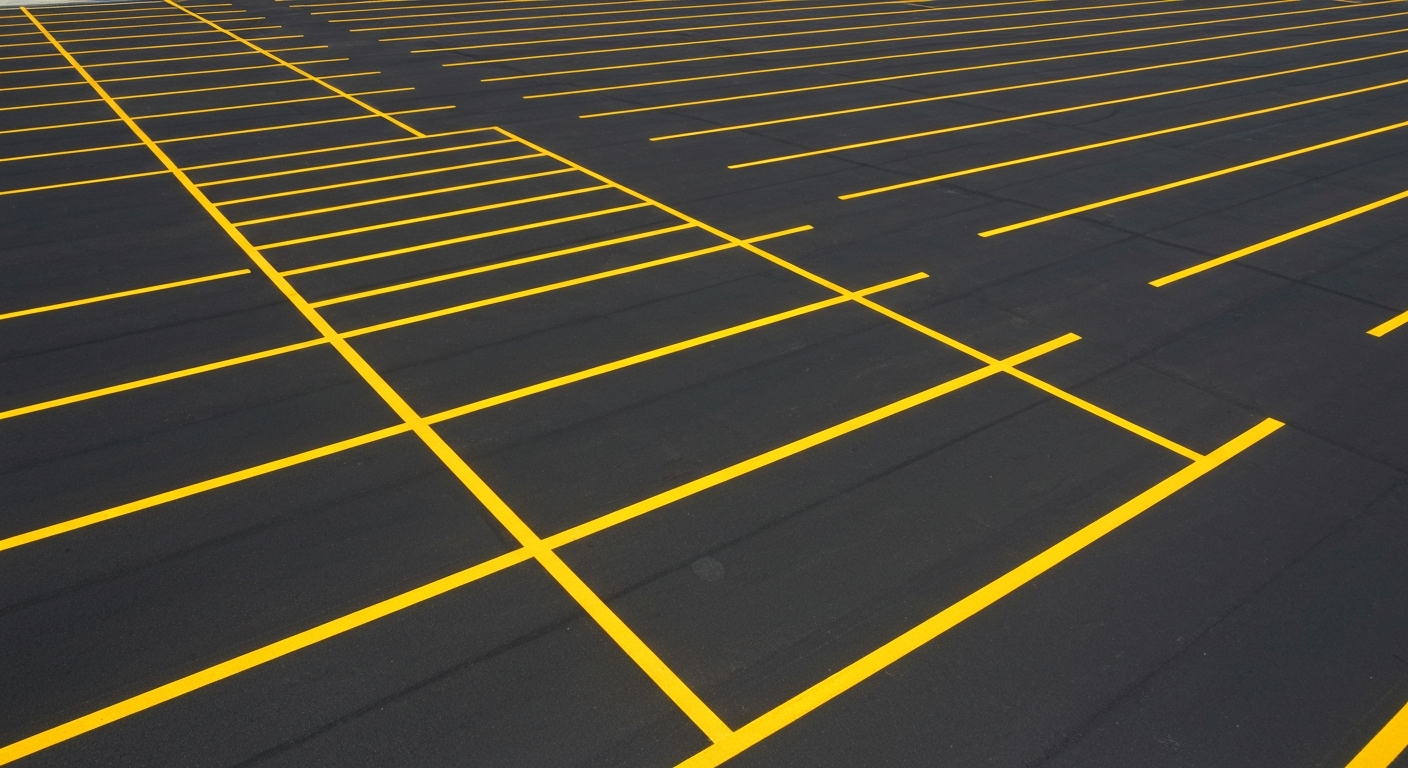 Parking lot striping
